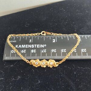 Vintage Avon Wavy Rhinestones Bracelet